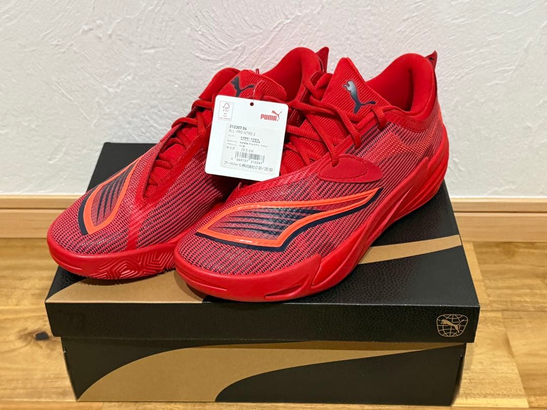 値下げ PUMA ALL-PRO NITRO2 RED 28cm