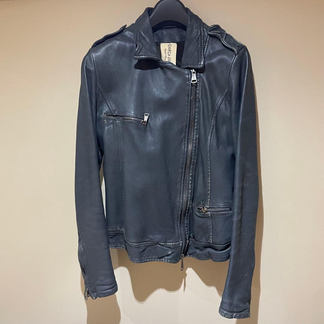 29日まで限定❣️ジョルジオ・ブラット☆羊皮☆ライダースジャケット