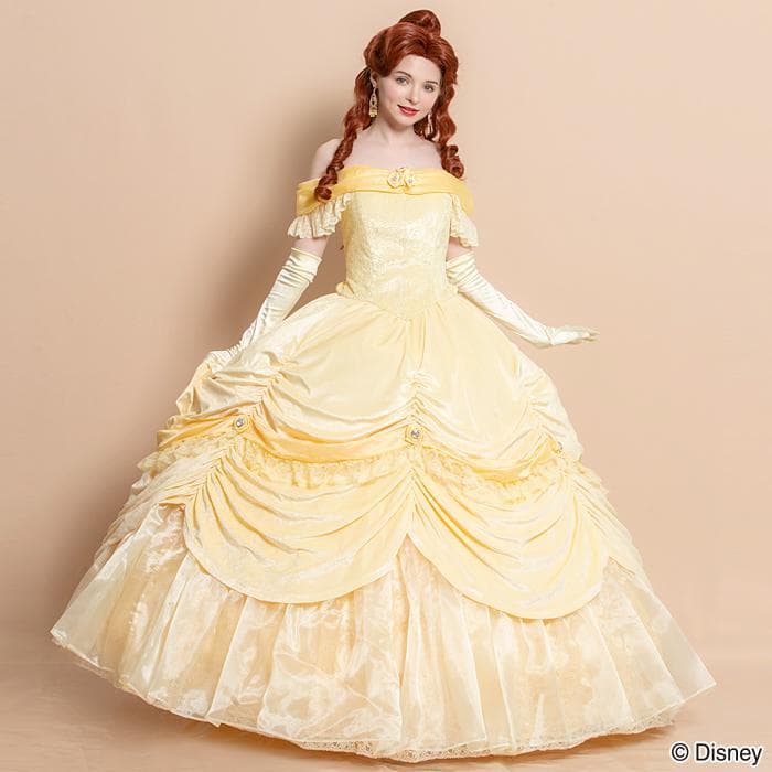 シークレットハニー 美女と野獣 グリ ベル ドレス ディズニー コスプレ