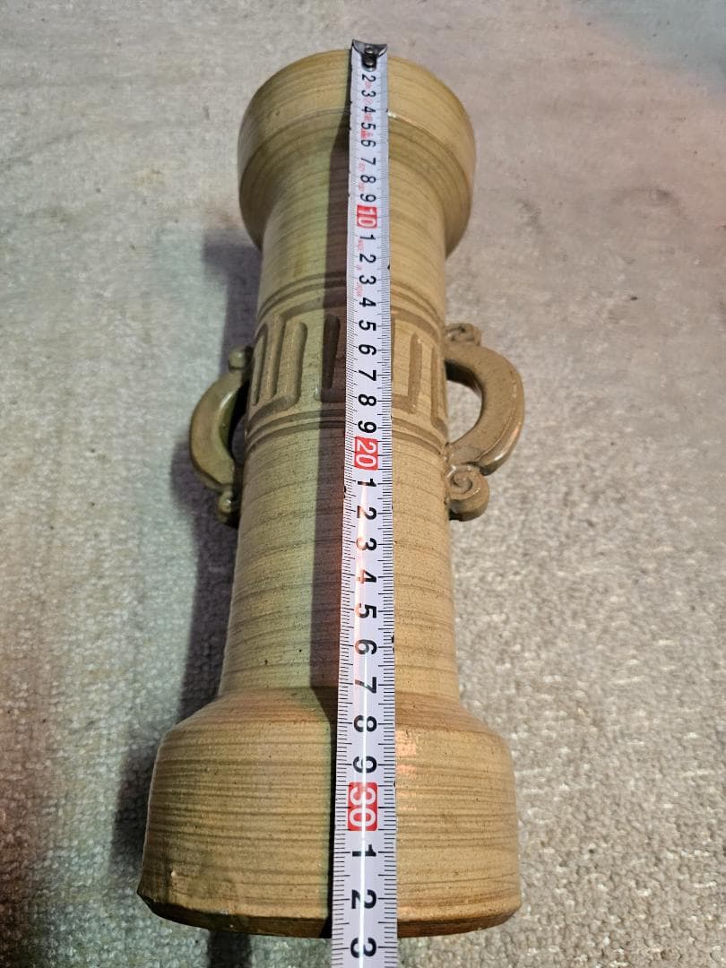 法正寺(ほうしょうじ)焼き 花瓶 作家名描き印 法正寺印