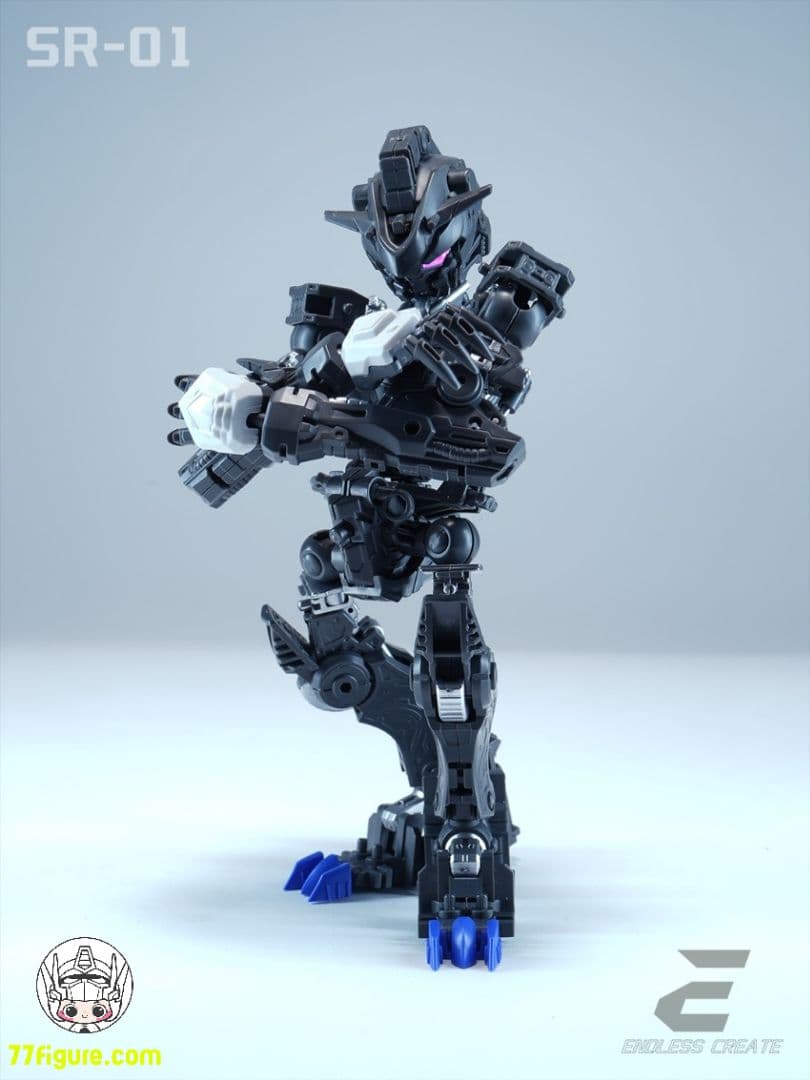 海外　中華製バエル　バルバトス似　形態切替 MGSD相当 発光 組立式プラモデル