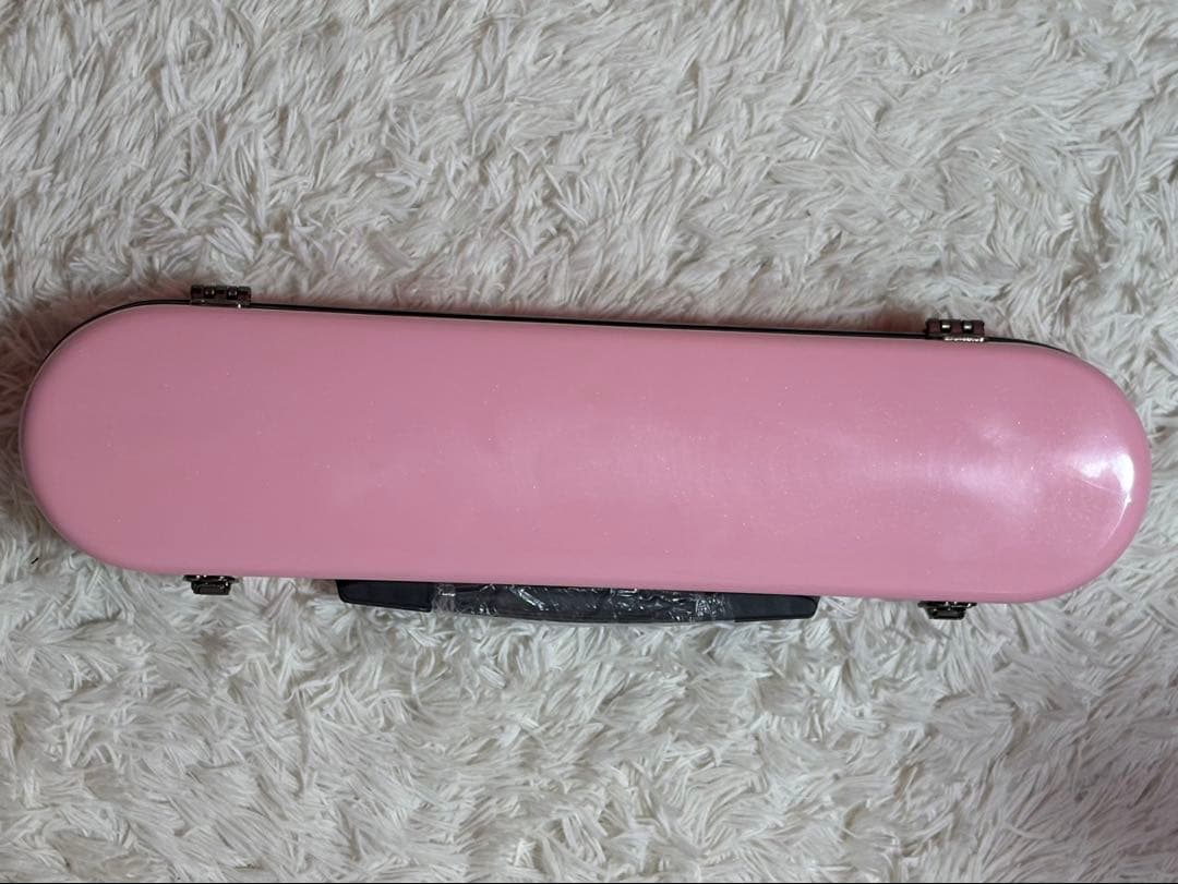 【新品・未使用】c.c.シャイニーケース フルートケース ピンク