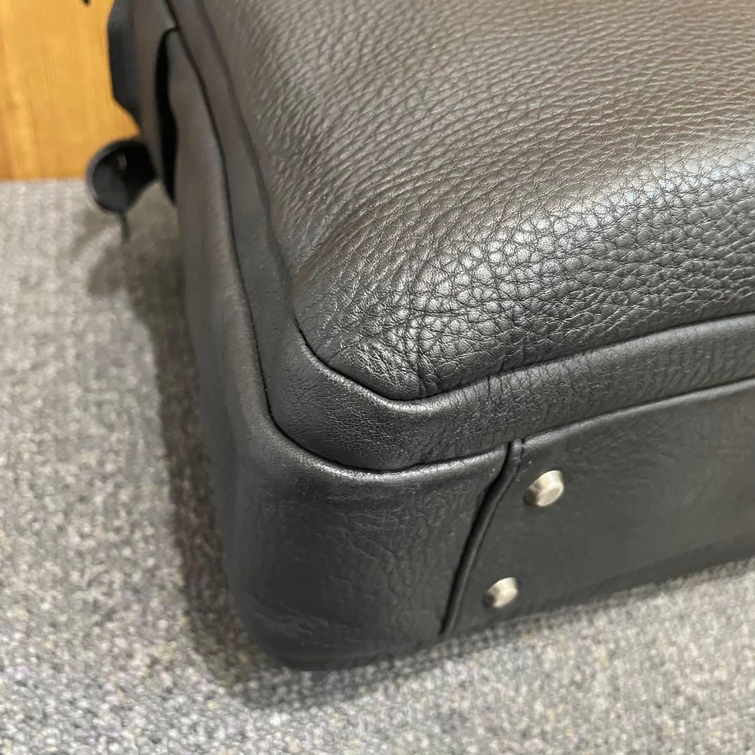 シボ革 ✨ ポーターウィズ 黒2way 3層 大容量A4オールレザー ビジネス