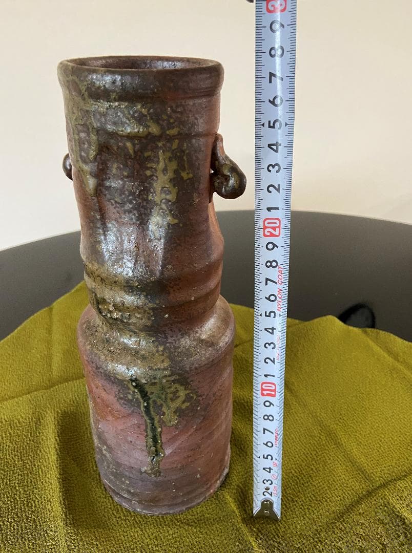 丹波立杭焼無形文化財 ／正元直作 造／ 花入