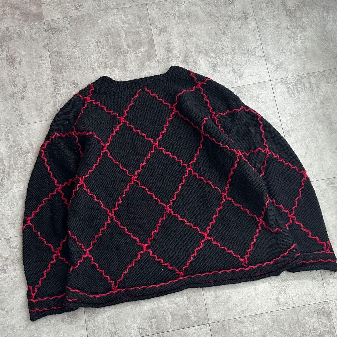 【80s】 INSCRIPTION ウールニット ''珍デザイン''