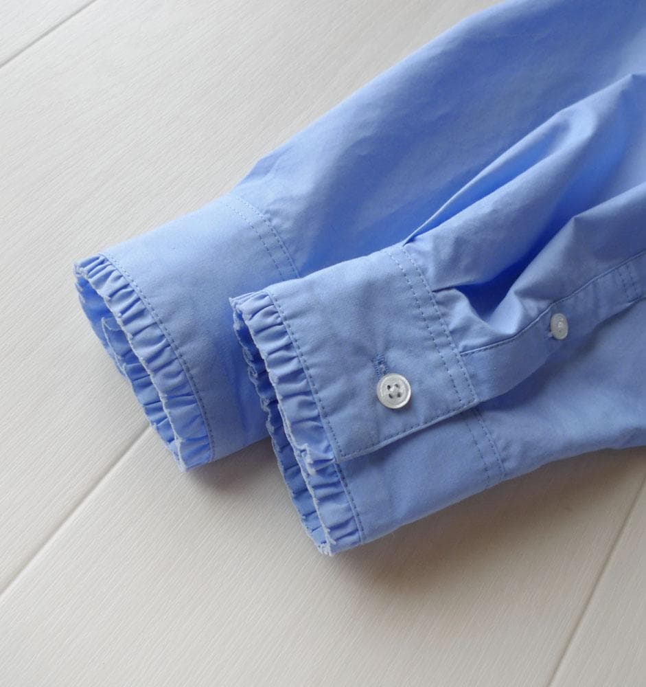 ユナイテッドアローズ TOKYO 2万円 スタンドカラーのフリルシャツ E374