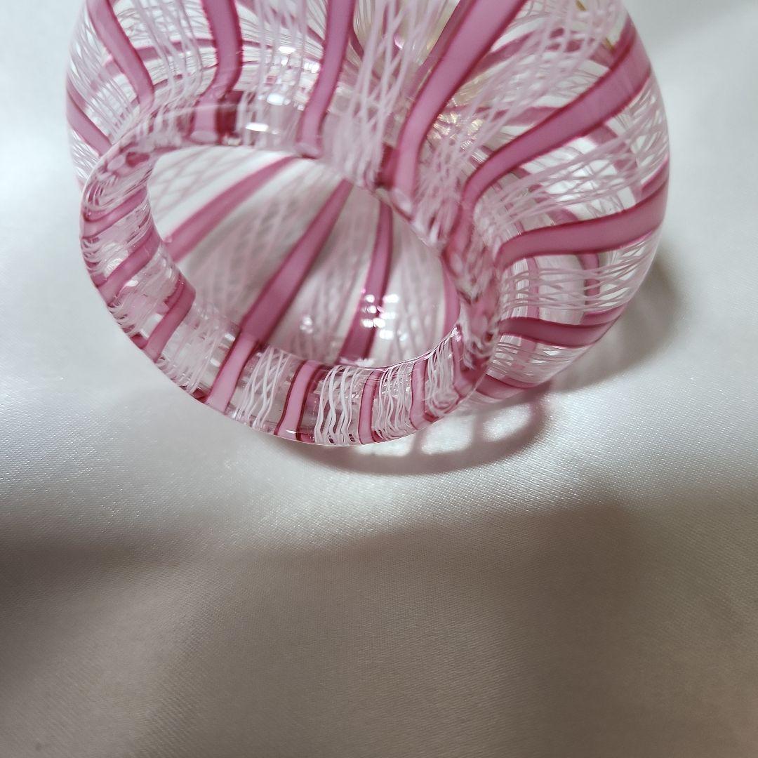 【専用】ベネチアンガラス レース柄 キャンディーポット ムラーノガラス