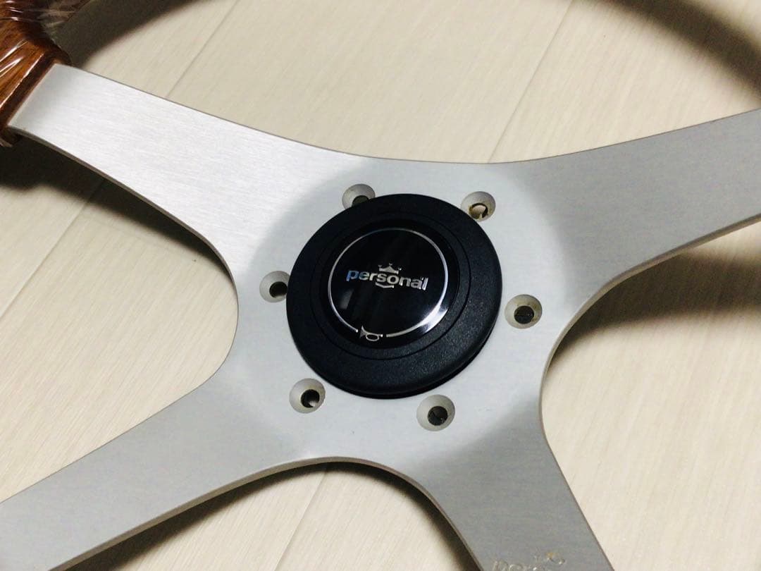 パーソナル 当時物 ウッドステアリング φ350 マホガニー 未使用/完品