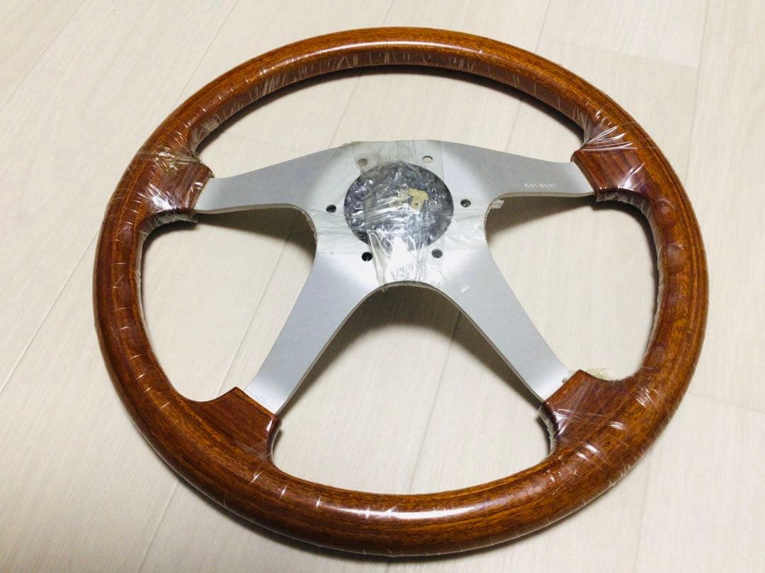 パーソナル 当時物 ウッドステアリング φ350 マホガニー 未使用/完品