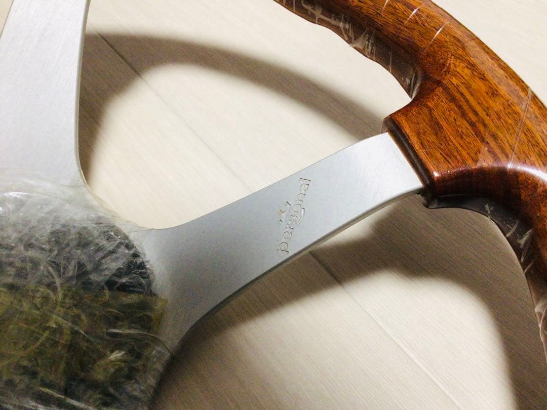 パーソナル 当時物 ウッドステアリング φ350 マホガニー 未使用/完品