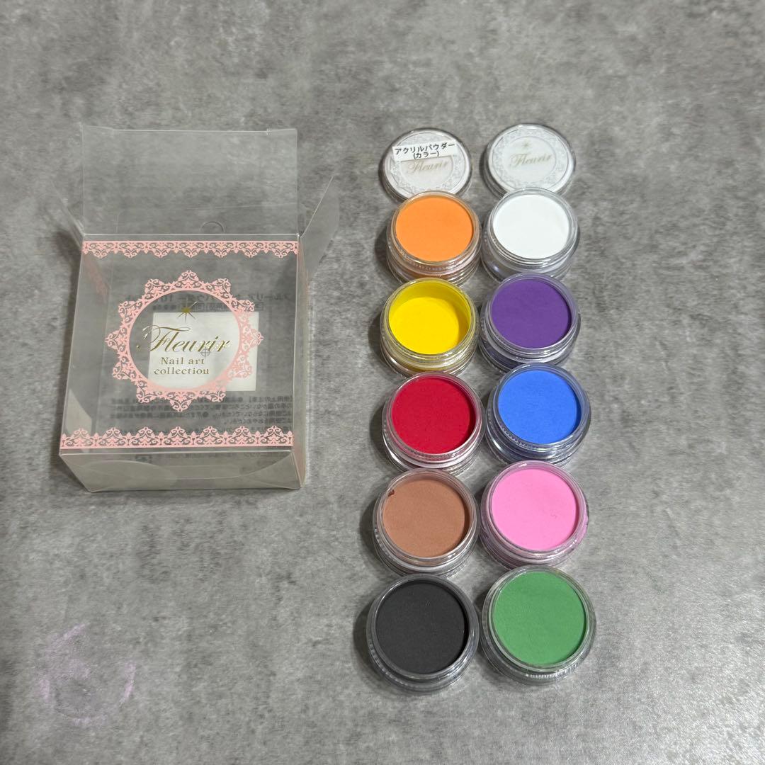 フルーリア アクリルパウダー アクリルリキッド カラーパウダー ネイル検定