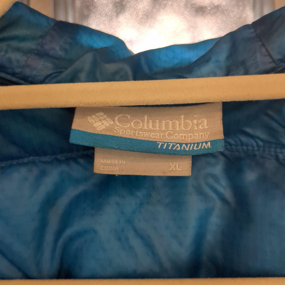 Columbia Titanium ダウンパーカー　XL 紺/ブルー