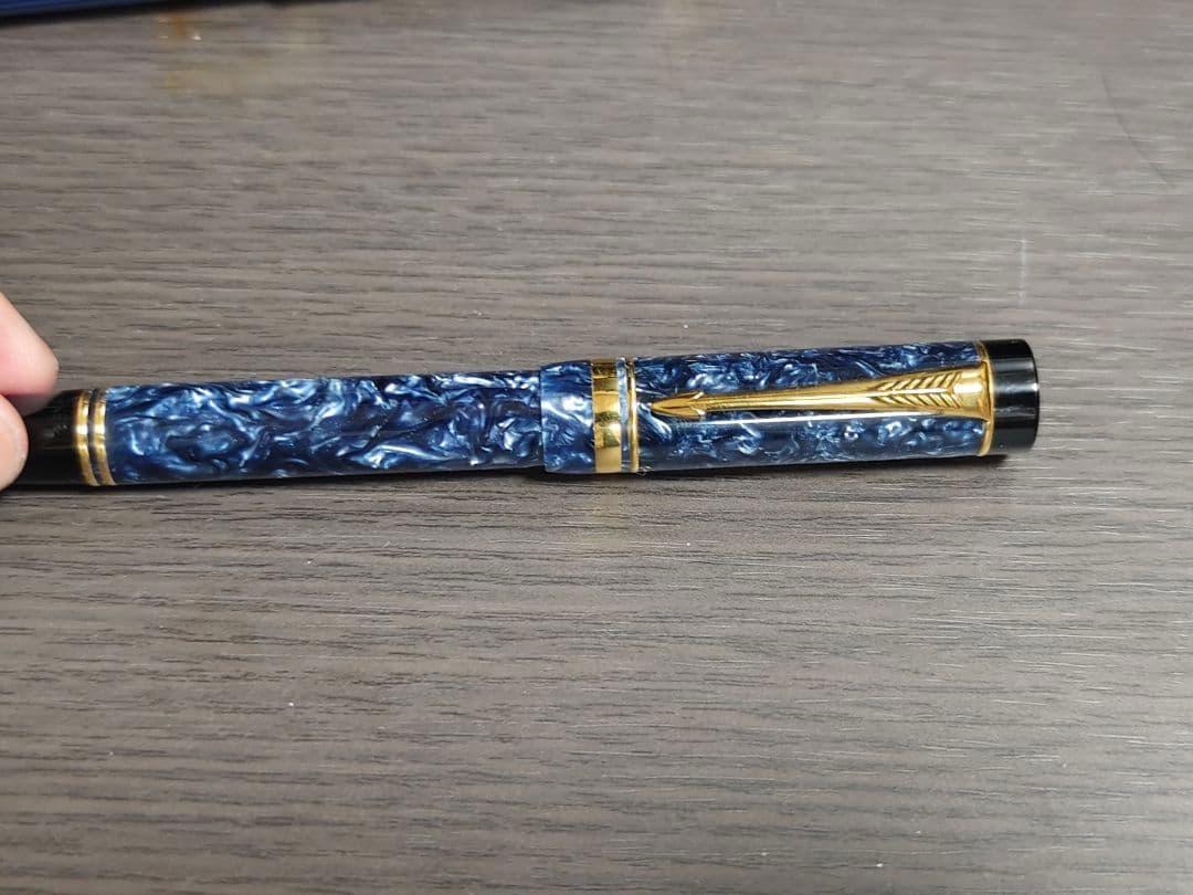 Parker Duofold 750 18Kインク付き万年筆