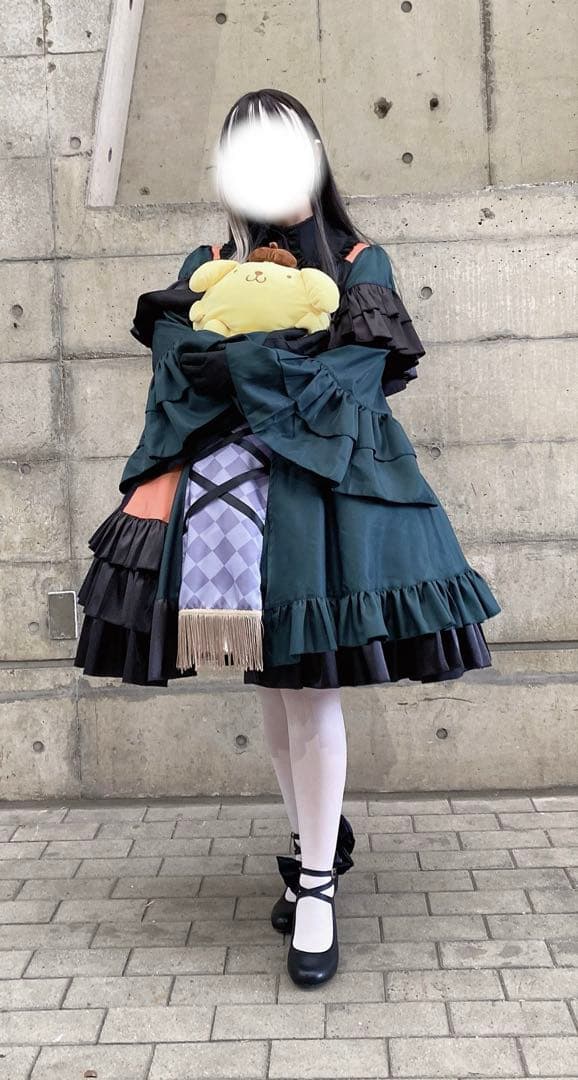 ホロライブ 儒烏風亭らでん コスプレ衣装、靴フルセット