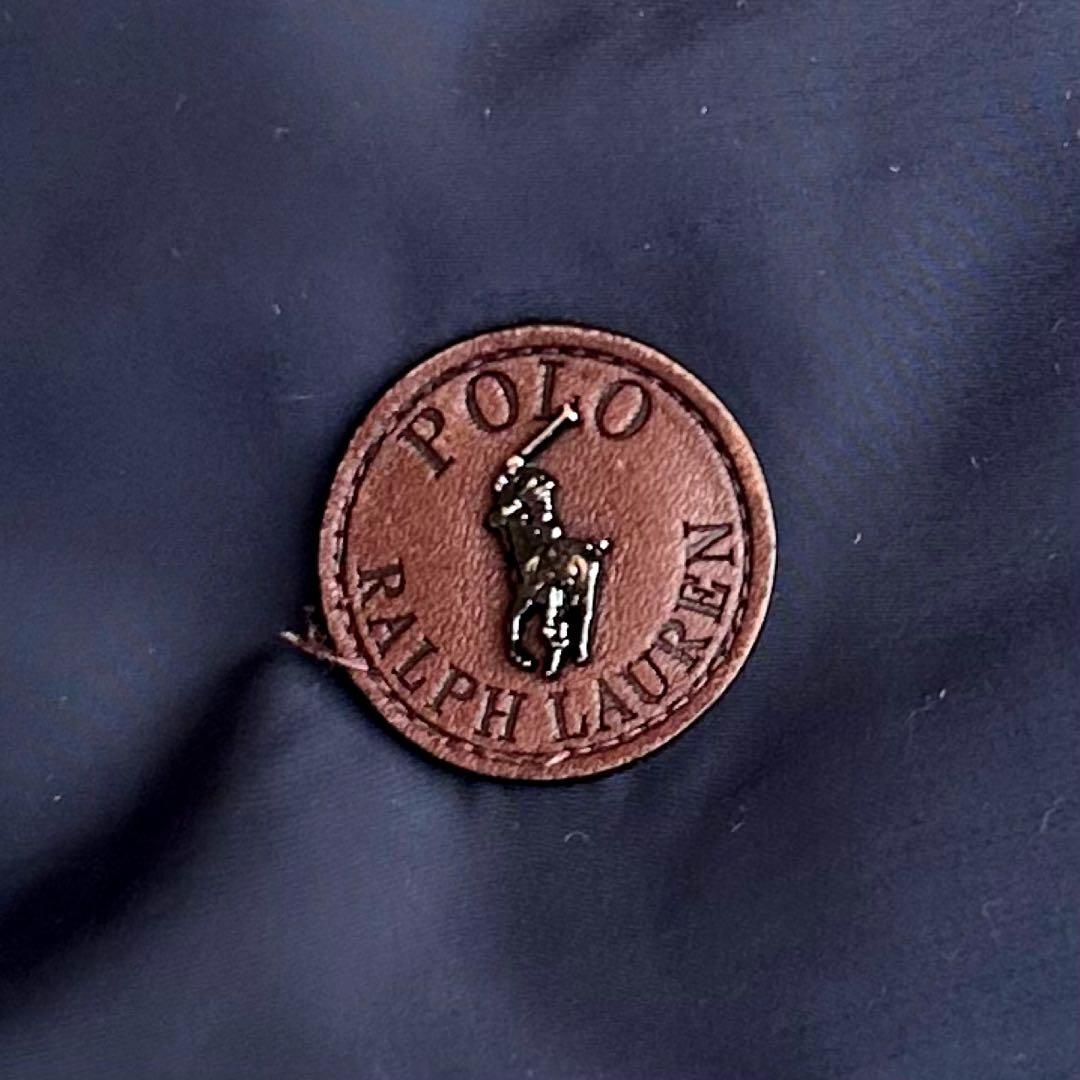 ポロラルフローレン　ダウンジャケット M-65 現行 ロゴワッペン ネイビー L