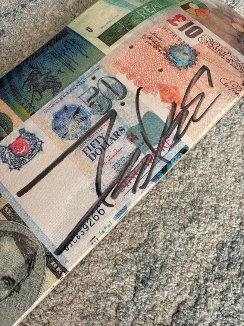 FUTURA 直筆サイン入り スケートデッキ FOR LOVE OR MONEY