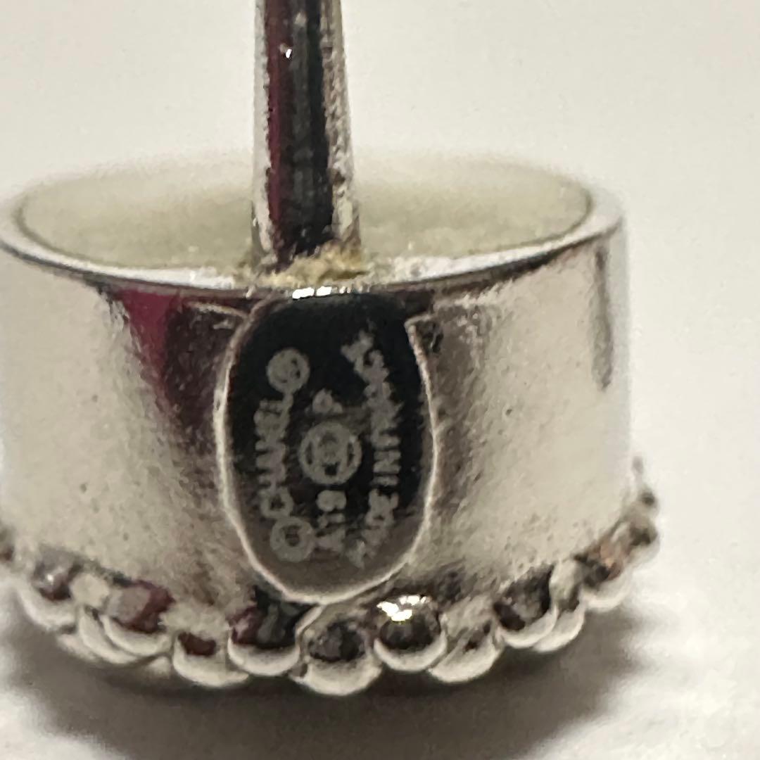 シャネル　CHANEL　ピアス　ココマーク　ラインストーン　シルバー　美品