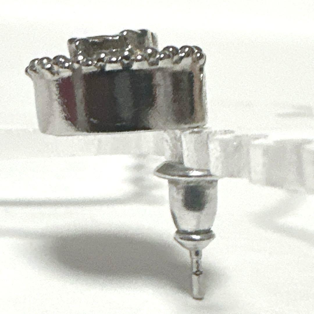 シャネル　CHANEL　ピアス　ココマーク　ラインストーン　シルバー　美品