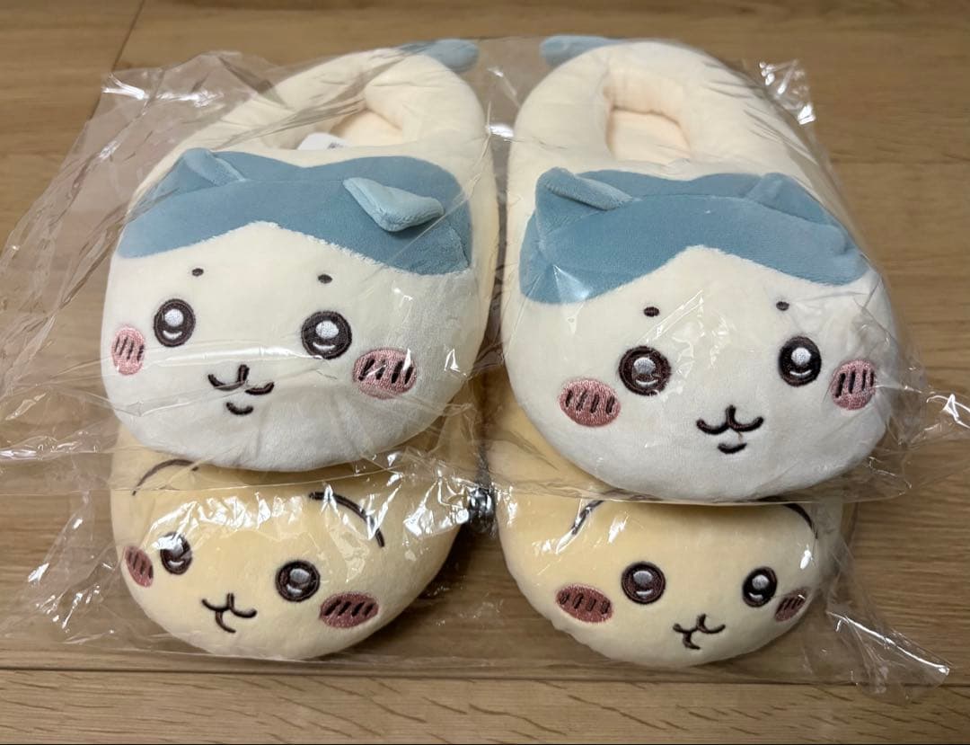 ちいかわ マシュマロルームシューズ ハチワレ うさぎ