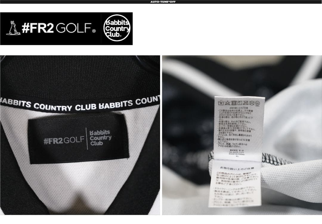 FR2GOLF 店舗限定 ペイズリー ポロシャツ BLACK