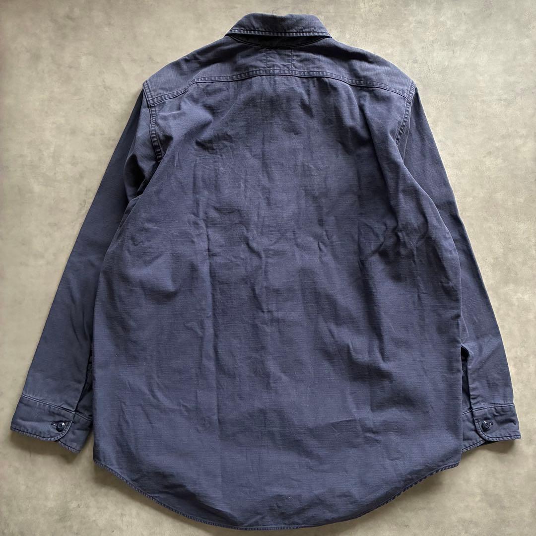 人気 マディソンブルー イエナ別注 ハンプトン バックサテンシャツ ネイビー