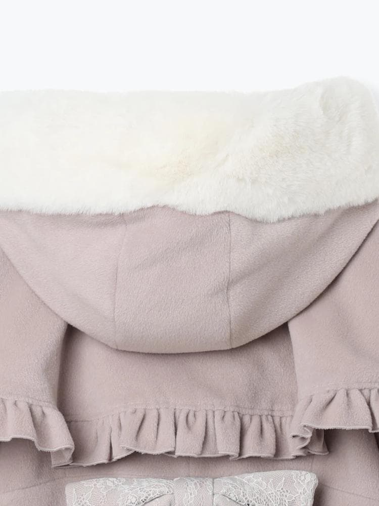 [NOEMIE]新品ケープフリルドーリーフレアコート