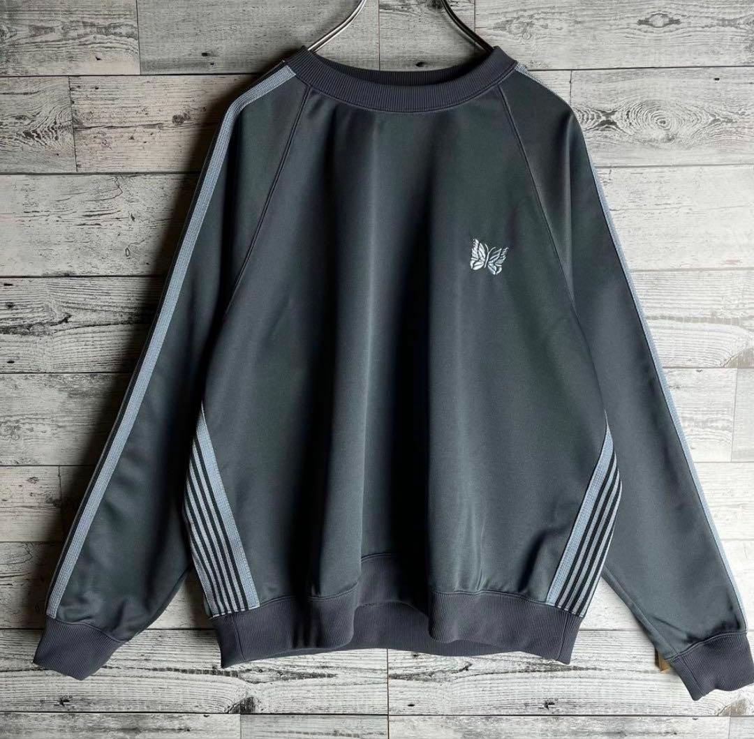 【希少カラー】Needlesワンポイント刺繍ロゴパピヨントラックスウェット