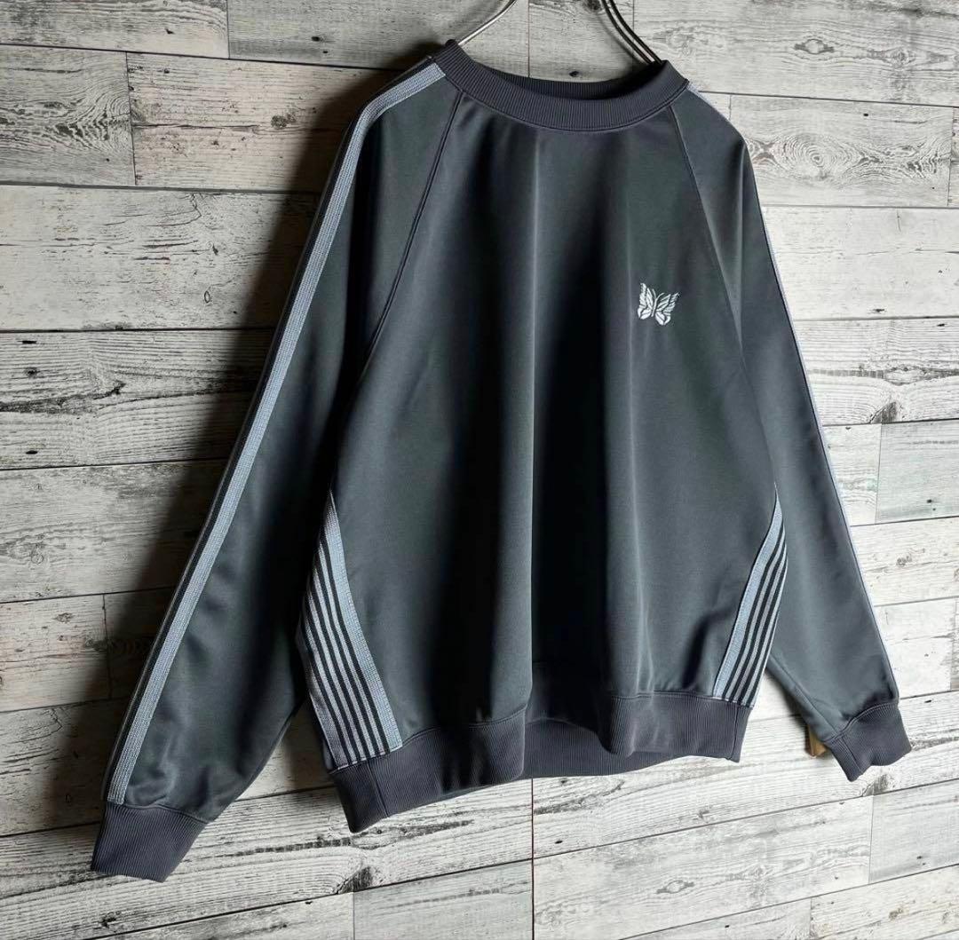 【希少カラー】Needlesワンポイント刺繍ロゴパピヨントラックスウェット