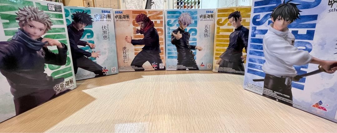 呪術廻戦5周年Luminasta　五条悟　虎杖　狗巻棘　乙骨憂太　夏油傑　伏黒恵