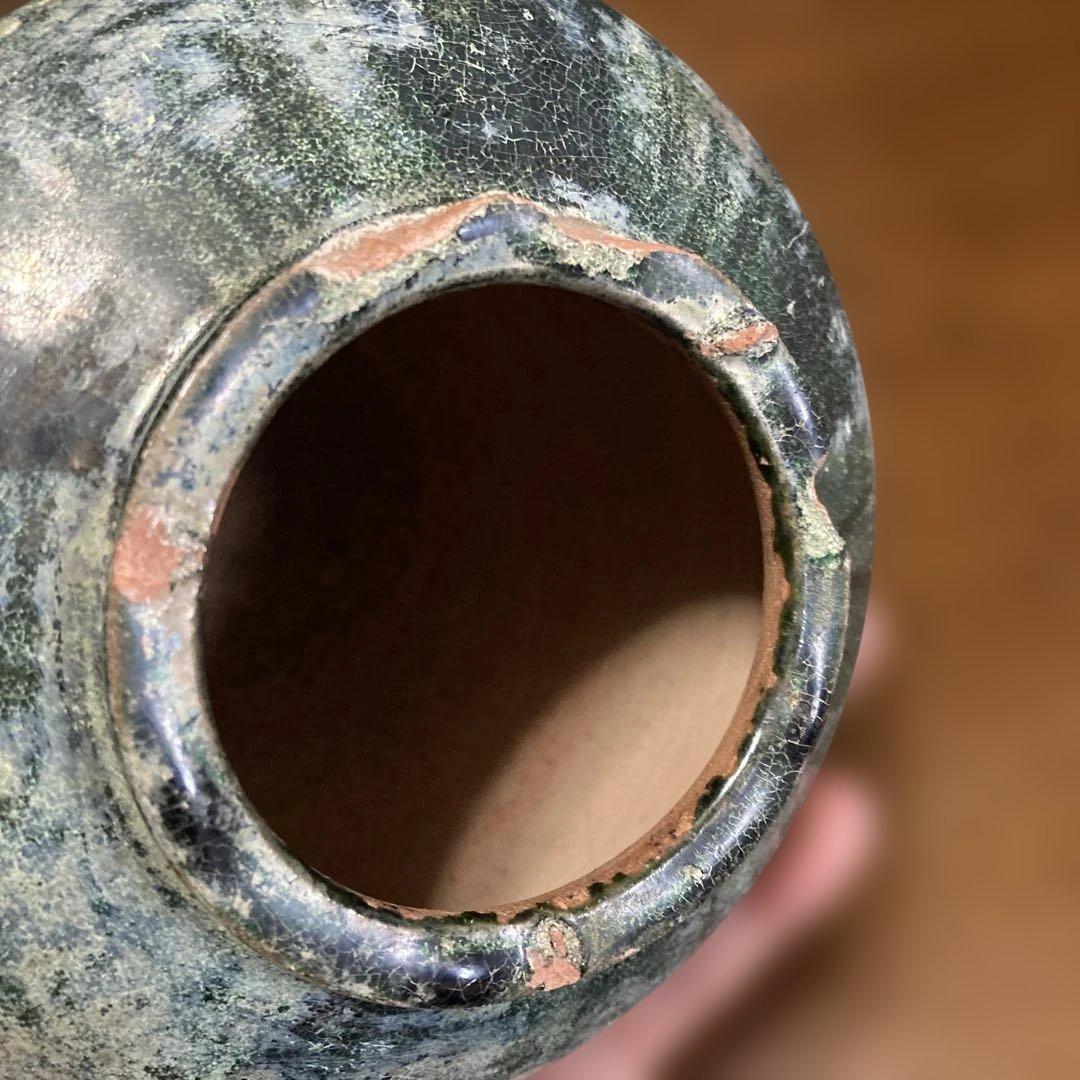 緑釉壺　中国発掘品