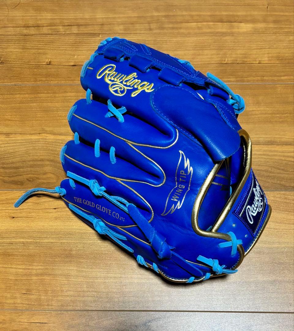 Rawlings 軟式グローブ 投手用 右投げ 大人用 青