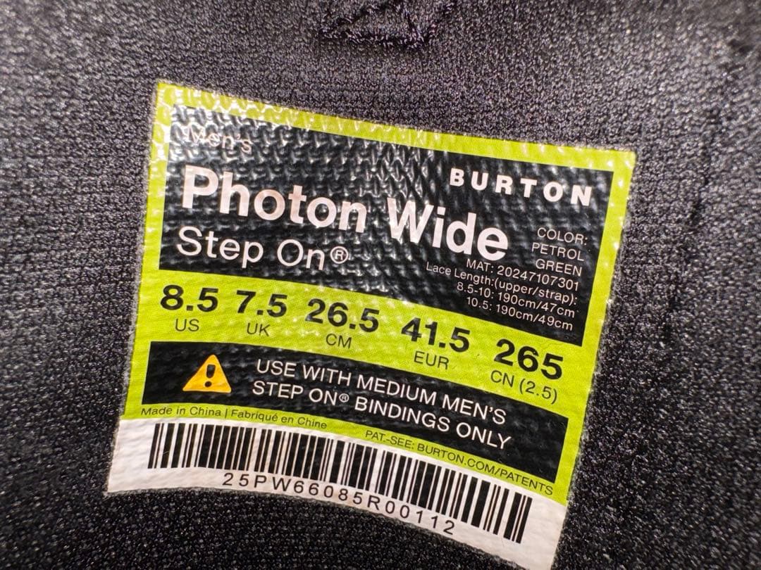 スノーボード Burton Step On Photon Wide 26.5cm