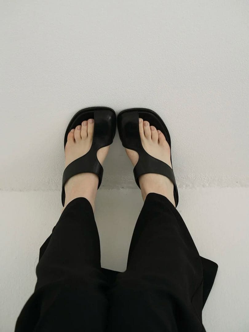 CLANE クラネ CURVED DESIGN SANDALS 37サイズ