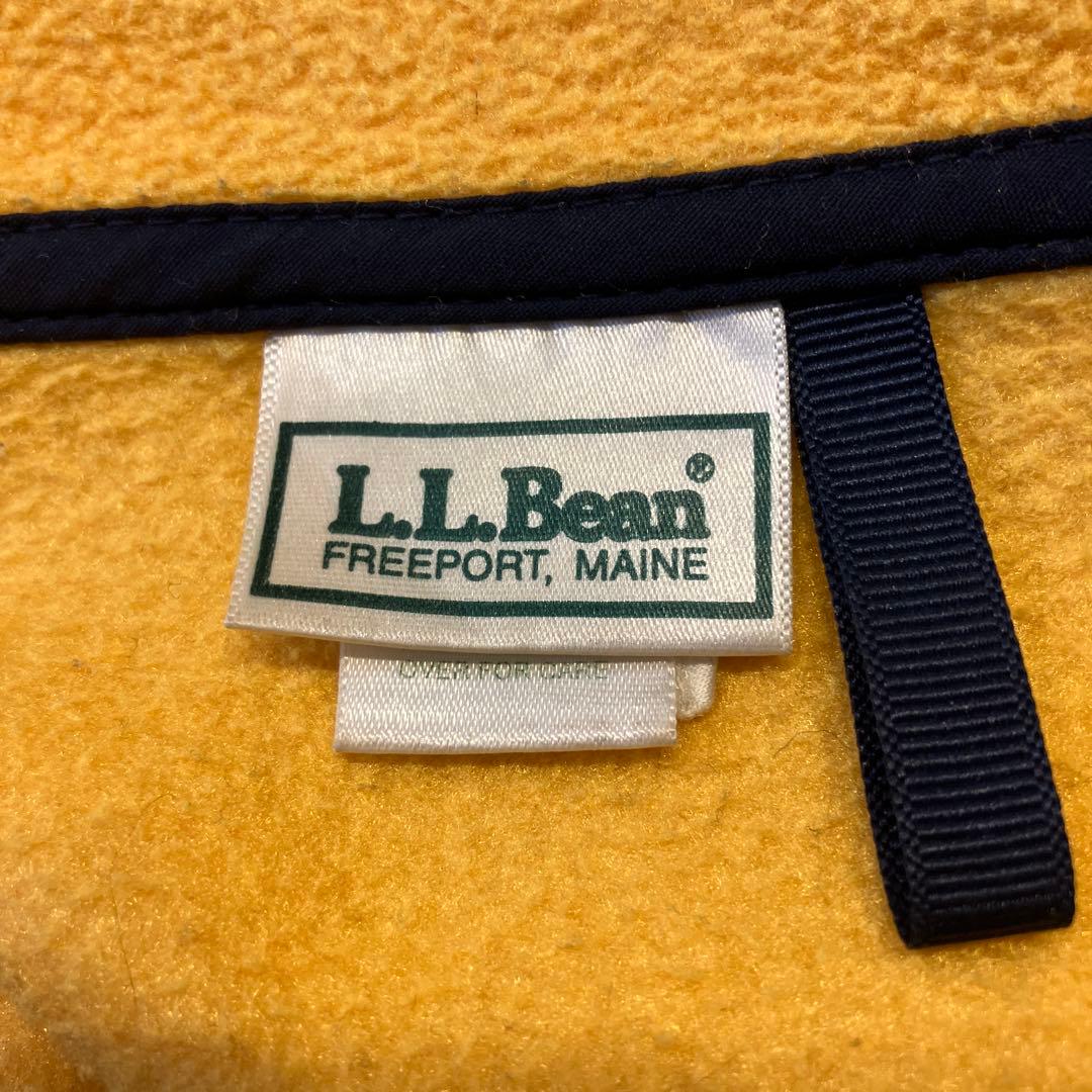 us購入　LL Bean フリース　シンチラ　スナップT イエロー　M L 美品