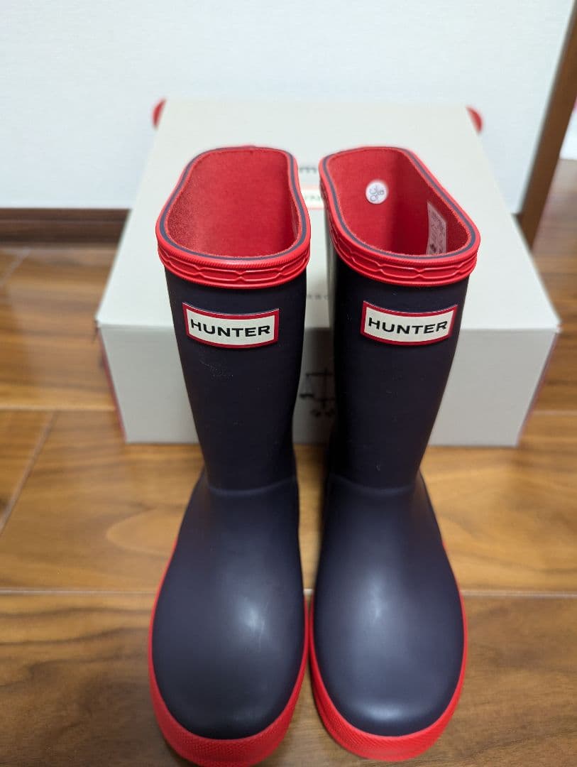 HUNTER 　ハンターファミリアfamiliar 長靴 レインブーツ１８センチ