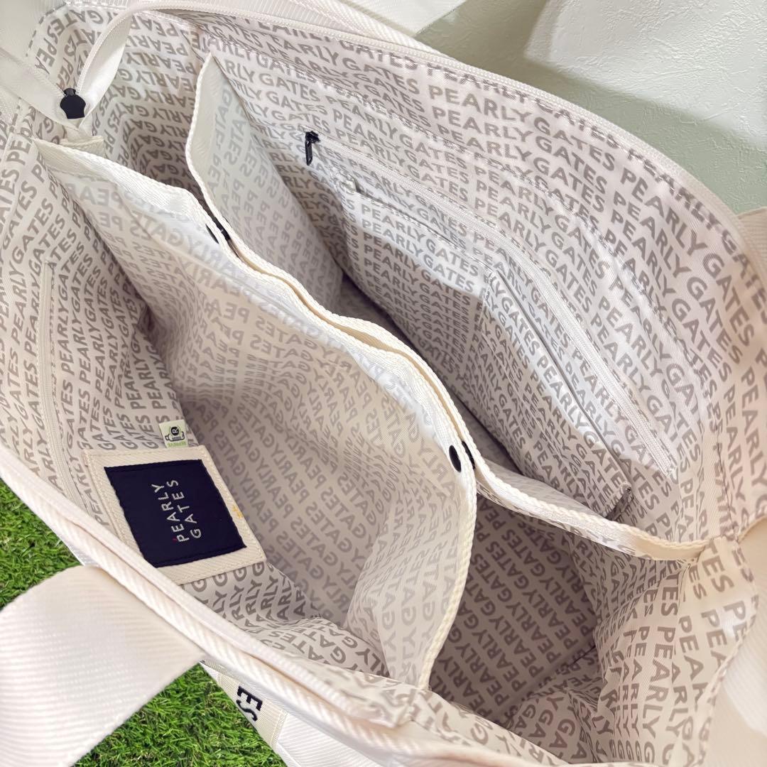 【PEARLY GATES】新品ボストンバッグ　ゴルフ　パーリーゲイツ　ホワイト