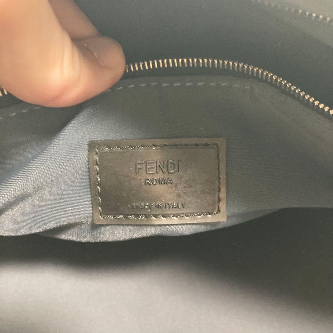 FENDI フェンディ 7VA400 ロゴ メッシュ ビジネスバッグ