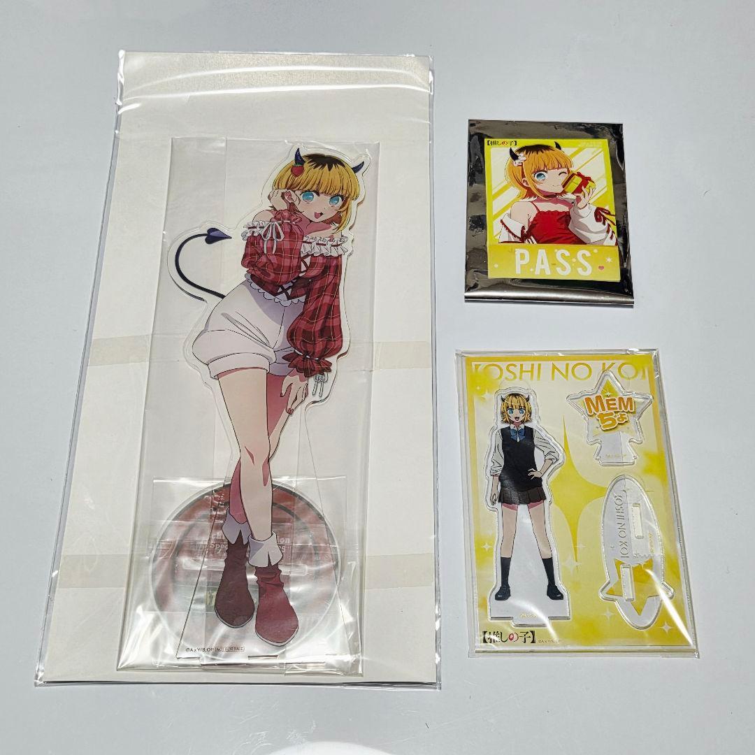 推しの子　MEMちょ　アクリルスタンド　パス風ステッカー