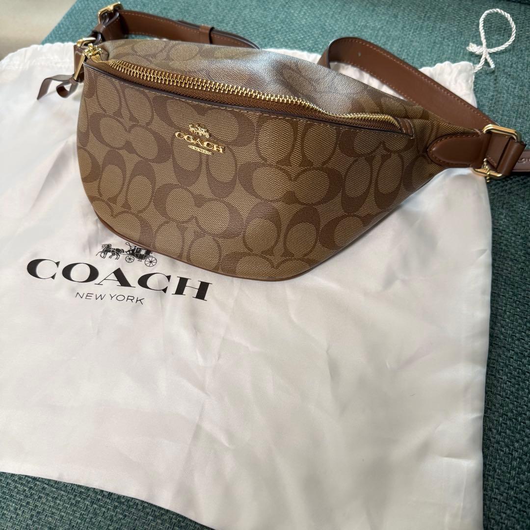 即購入不可【専用】COACH ウエスト ボディバッグ ブラウン保存袋付き