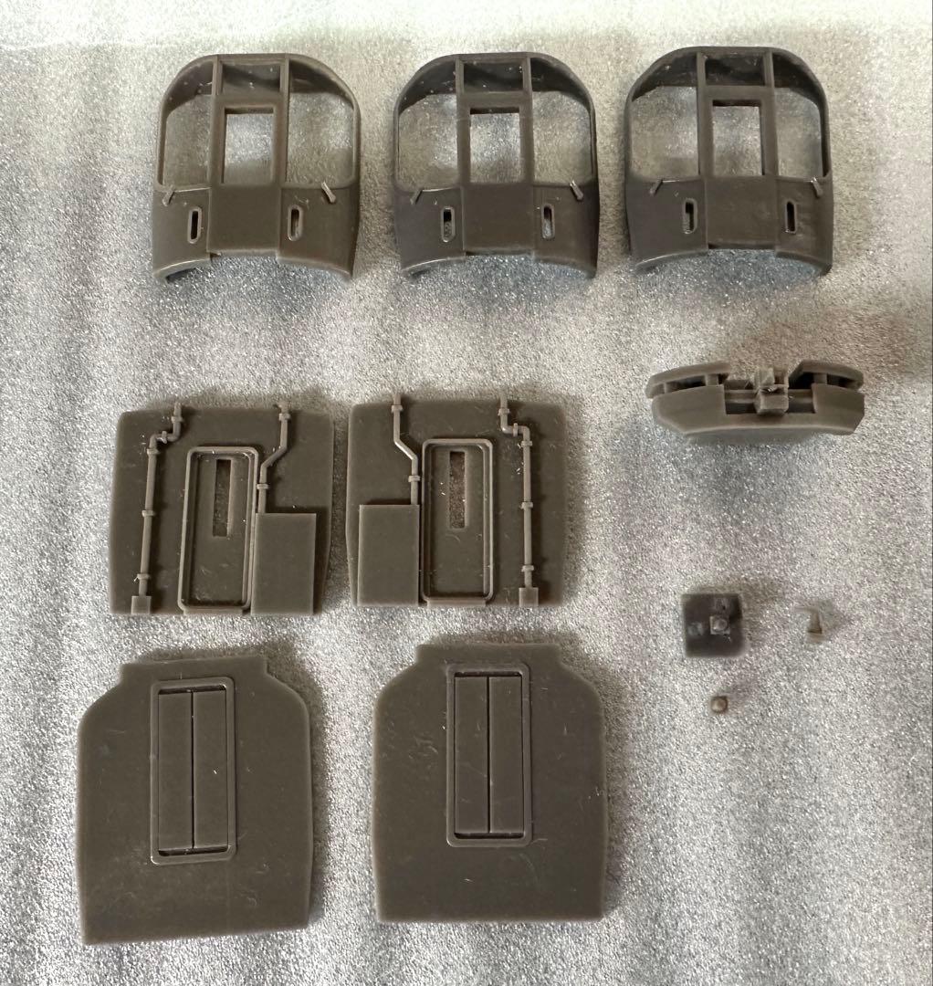 茶*碗様 鉄*号様 1/80　近鉄楽イメージ 3D前面＋パーツ＋レーザーカット側