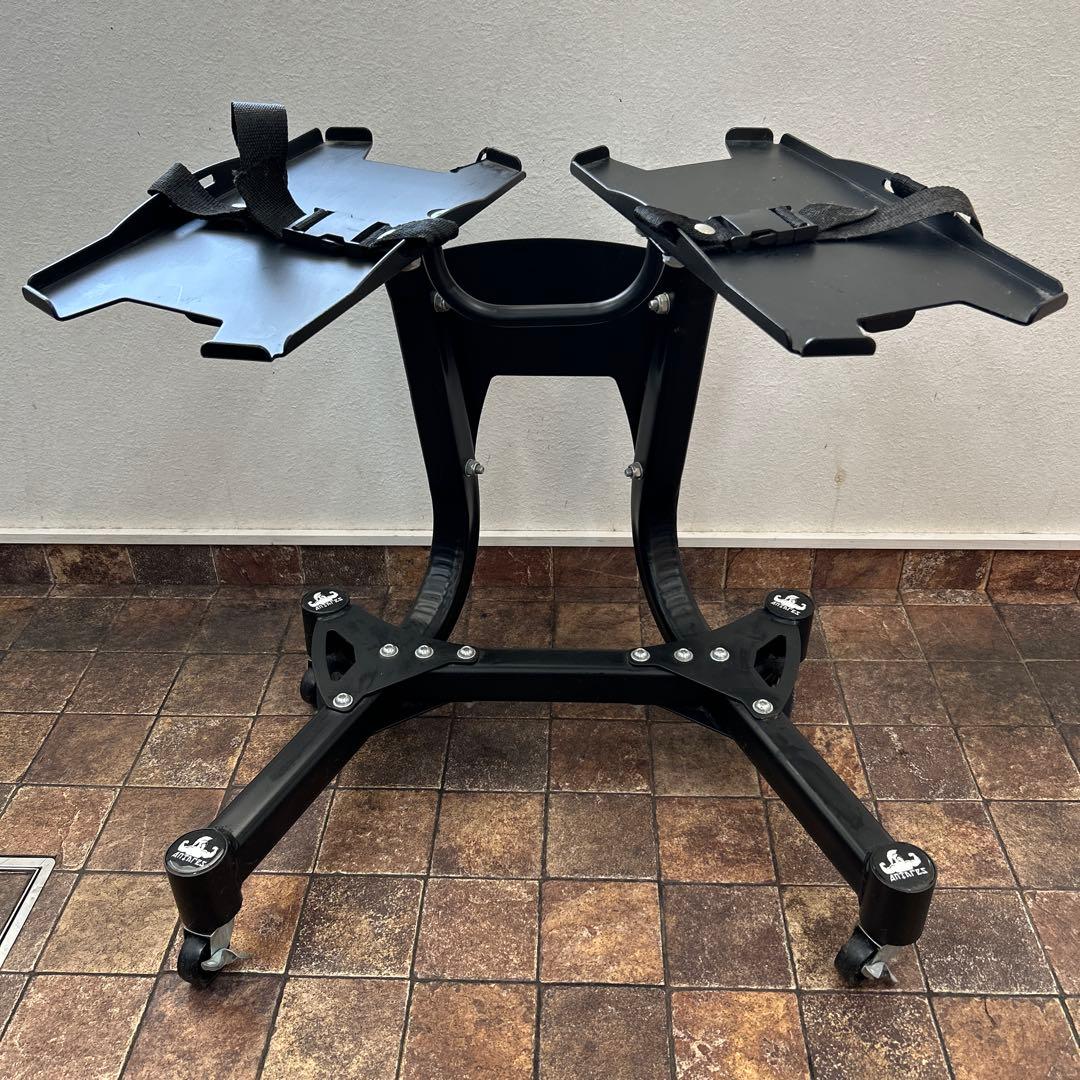 引き取り限定ANTARES ダンベルスタンド 可動式 黒