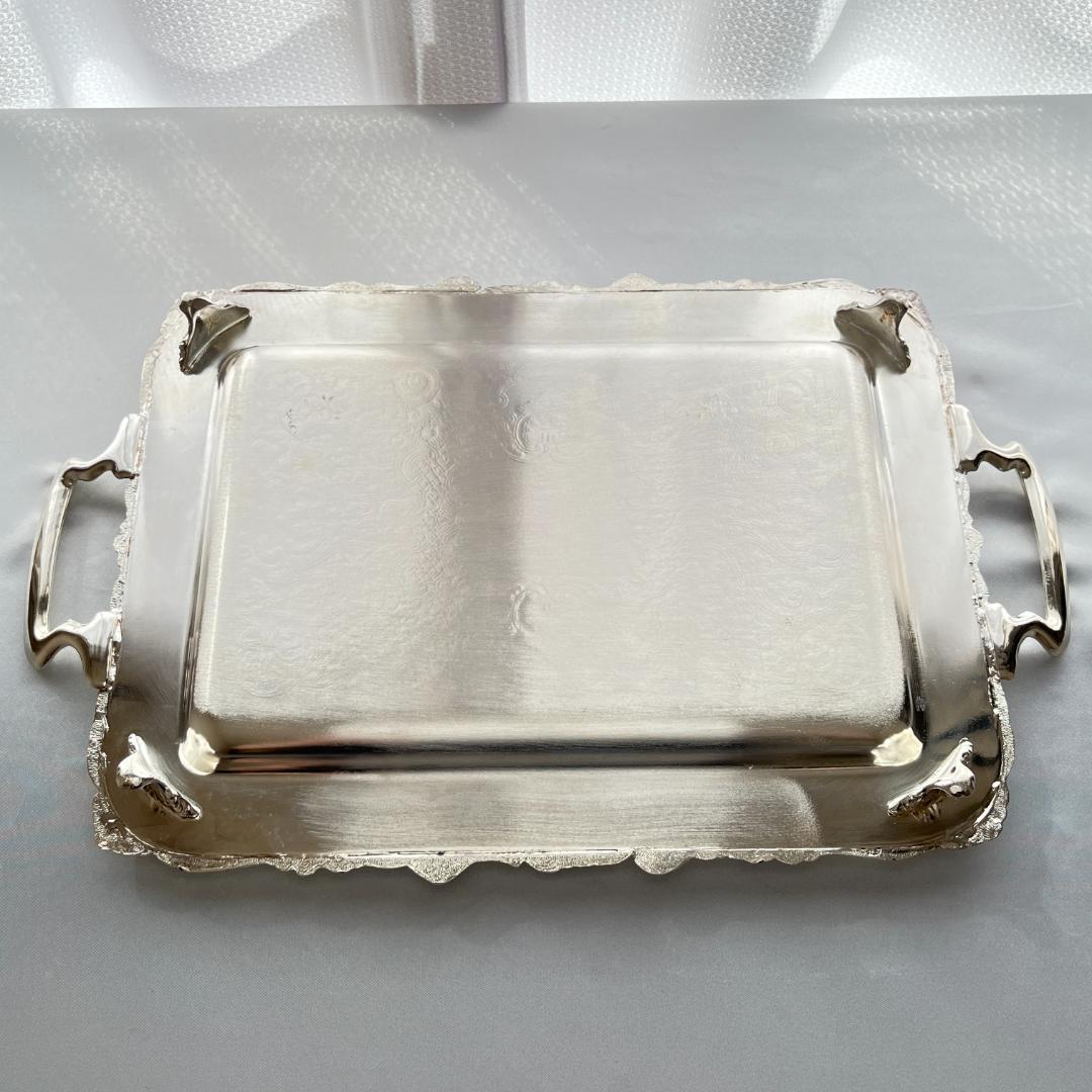 【VINERS】 ギャラリートレー 44cm 装飾フット / ハンドル