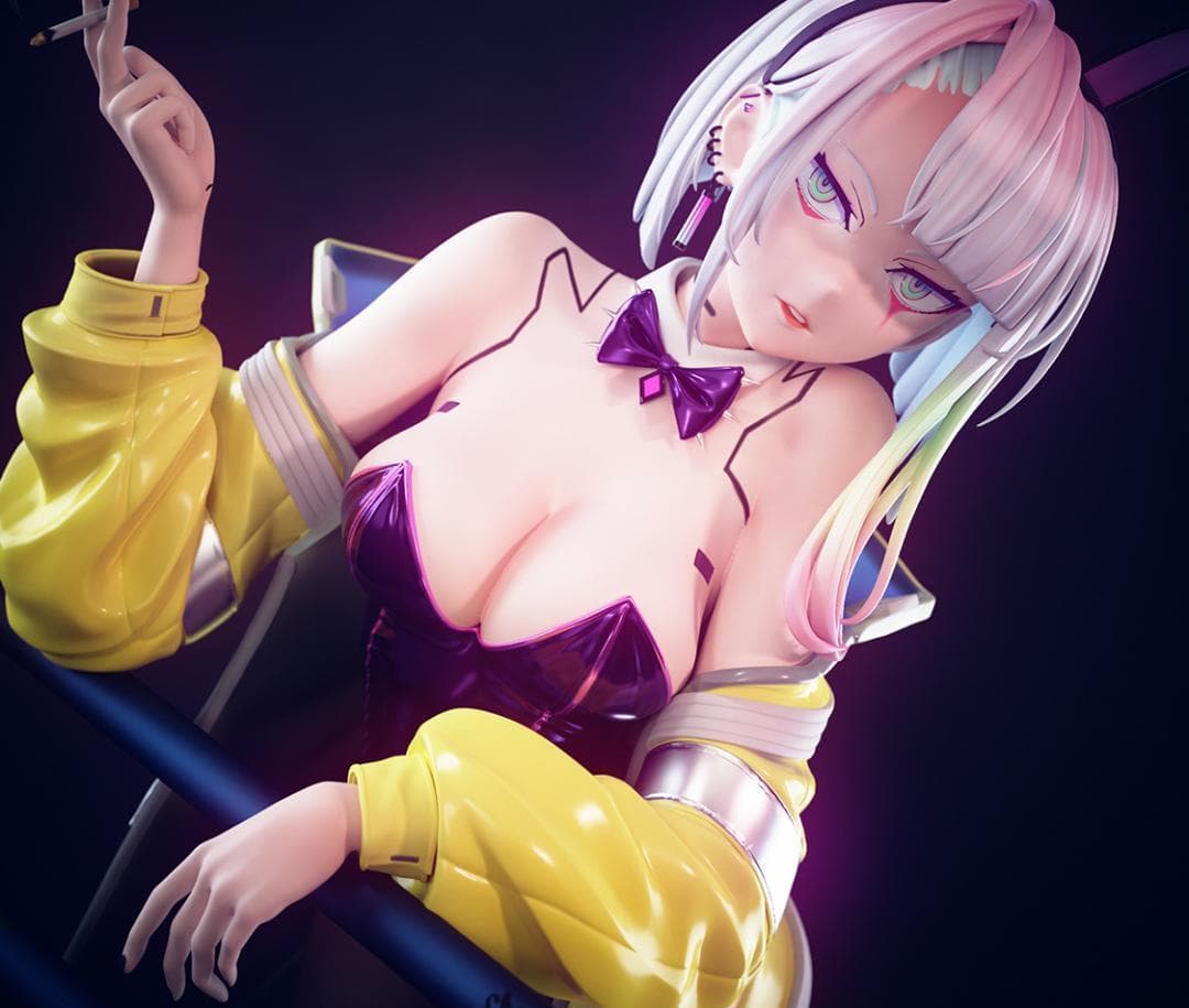 未塗装未組立 ガレージキット　サイバーパンク　ルーシー　バニー ガレキ