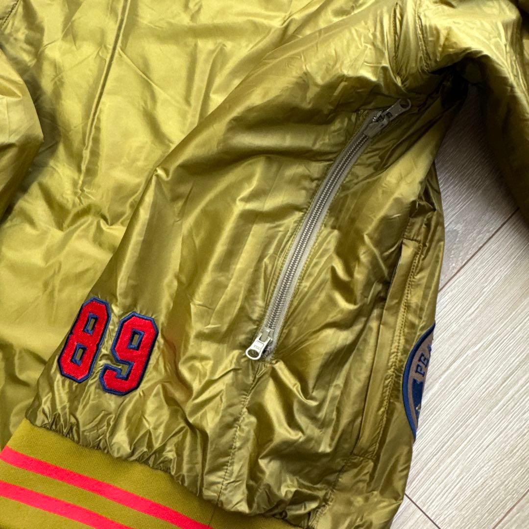 (美品) パーリーゲイツ 4wayリバーシブル 中綿ジャケット／袖取外可 秋冬物