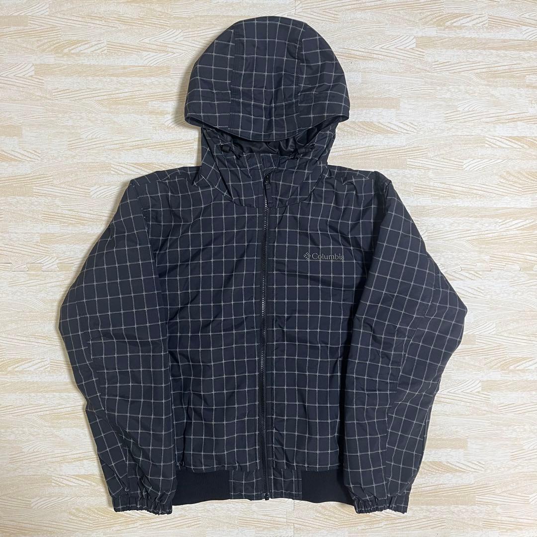 Columbia コロンビア 中綿ナイロンジャケット チェック S フーディー