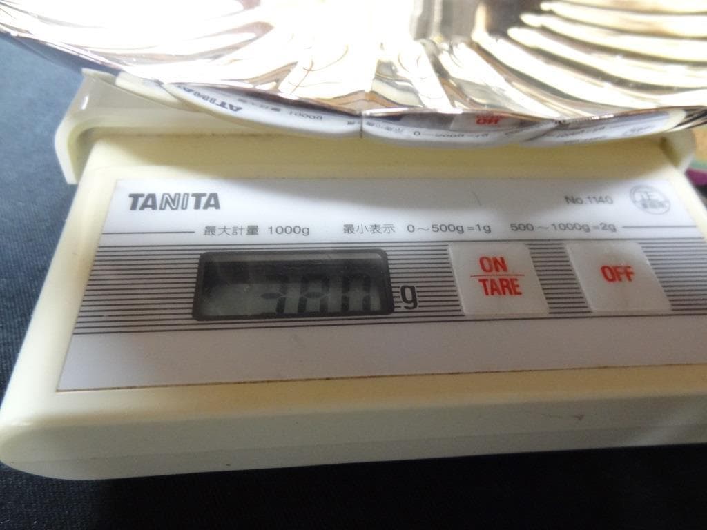 銀製菓子器　銀製徳力　徳力本店　貴金属　美術品　骨董　重量約380ｇ