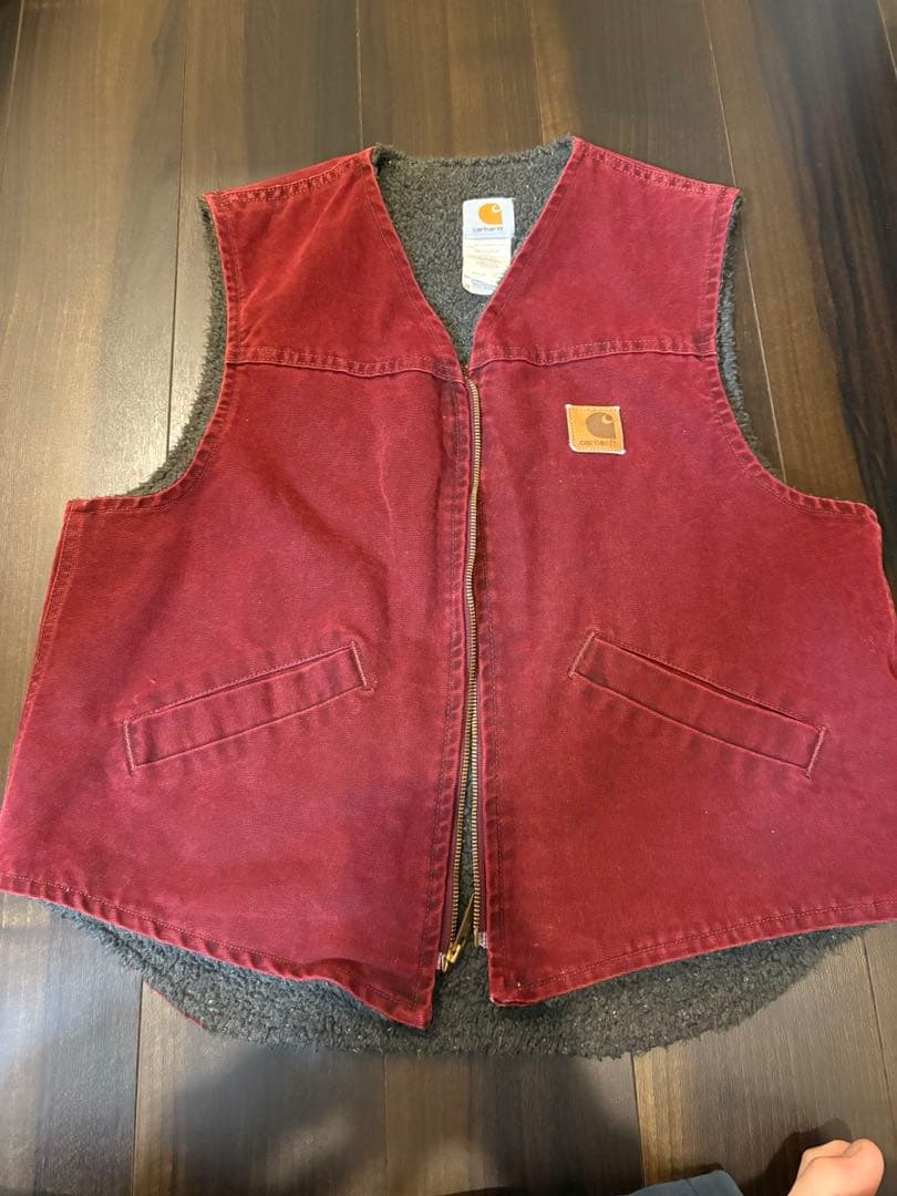 90s made in USA カーハートダッグベスト　レアカラー