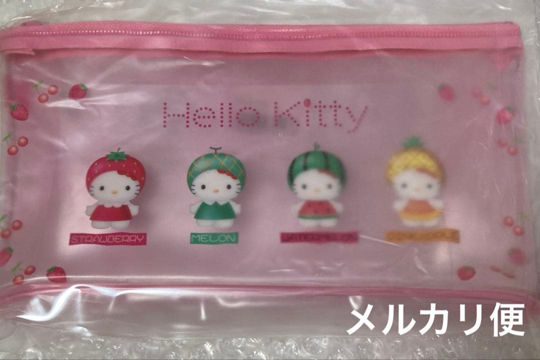 平成レトロ サンリオ キティ 1999年 ペンケース フルーツ