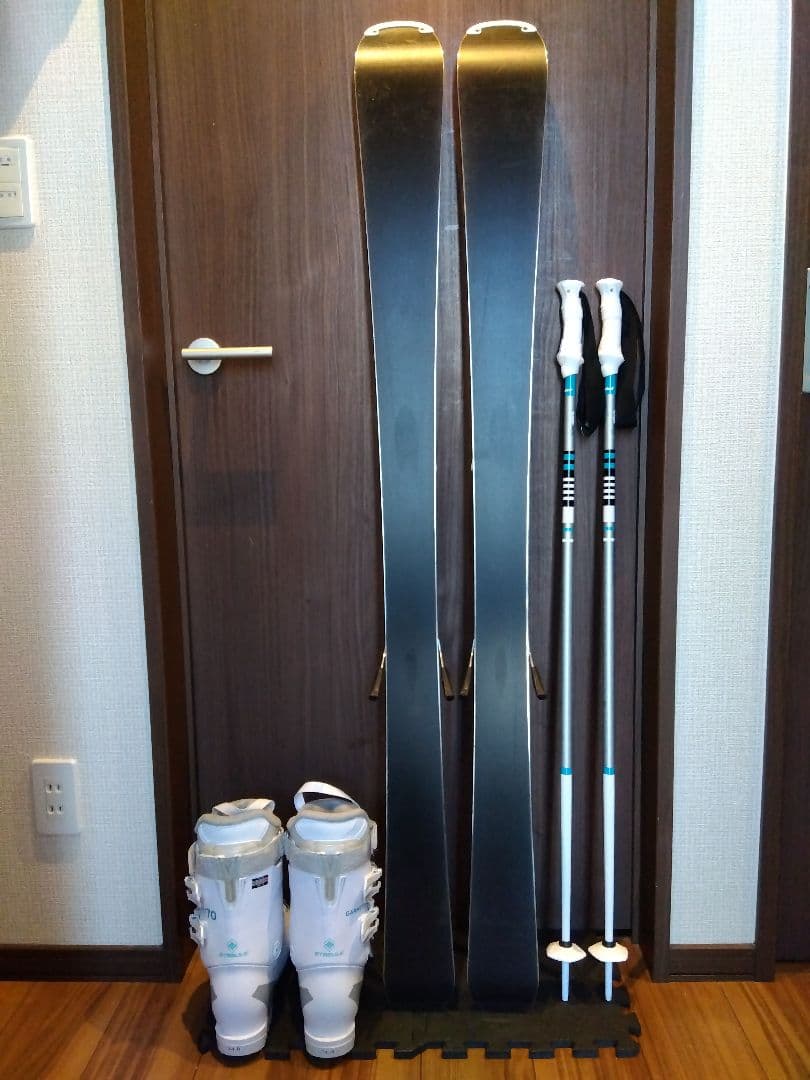 美品/ELAN/学生・レディース用/スキーセット/メンテ・WAX済み✔軽量板