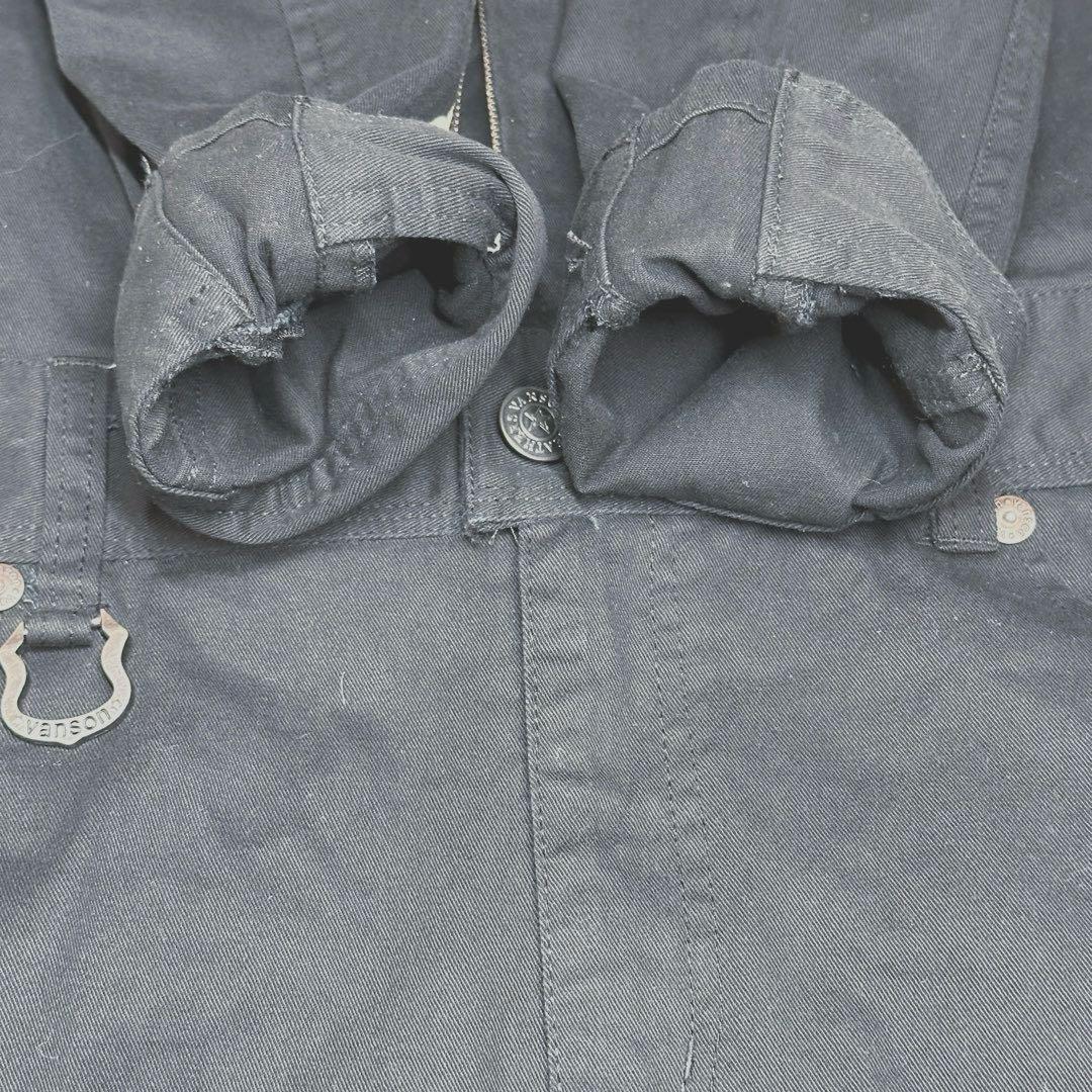 【美品】Vanson Leathers ブラックオーバーオール